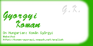 gyorgyi koman business card